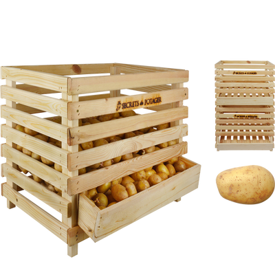Caja Madera para Almacenaje de Patatas